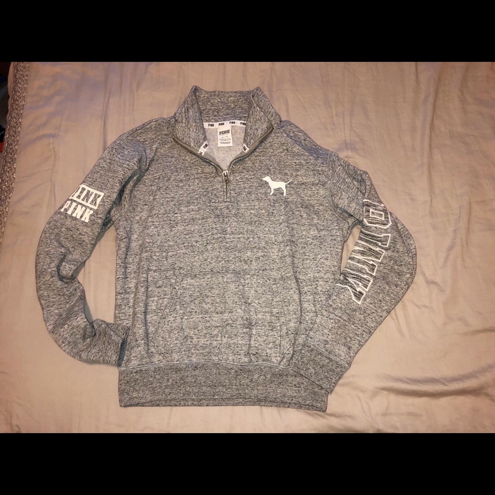 Victoria’s Secret PINK 3/4” zip-up pullover